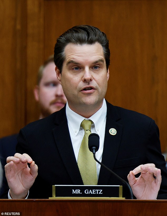 Republican Matt Gaetz of the Florida Republican Party said the rebels had seven votes against a temporary budget