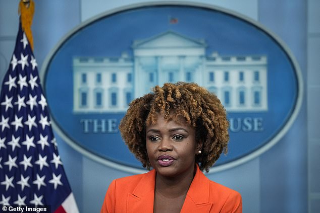 White House Press Secretary Karine Jean-Pierre said Republican 'chaos is marching us toward a reckless and damaging government shutdown'