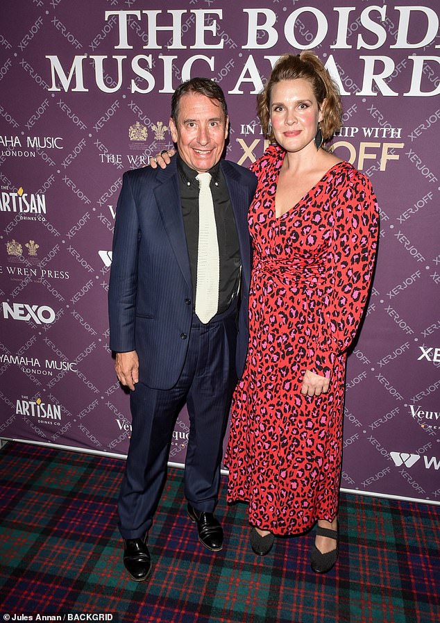 Jools Holland and Polly Gibbons at the Boisdale Music Awards in Canary Wharf, East London