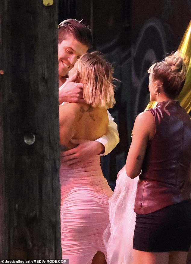 The busty influencer and reality star could barely keep their hands off each other after a taping of Zukowski's podcast, Where's Your Head At?  Both shown