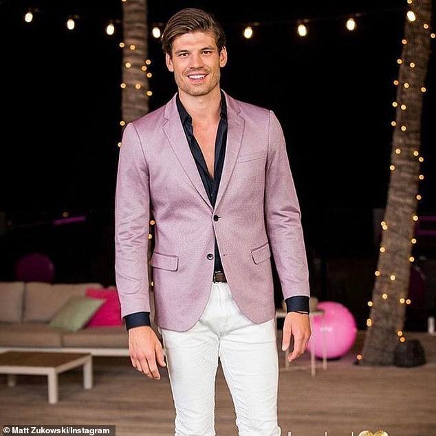 Matt Zukowski (pictured) starred in Love Island Australia