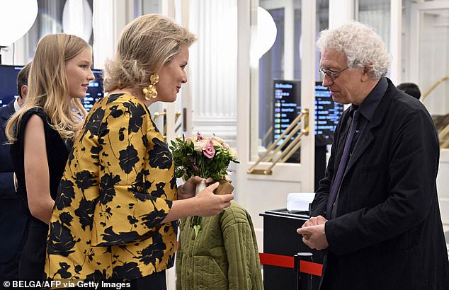 During their performance at the opera, the royal couple (photo, left) also spoke with musician and composer Bernard Foccroulle (photo, right)