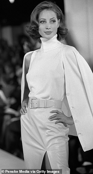 Christy Turlington models a look from Michael Kors' Spring 1992 collection