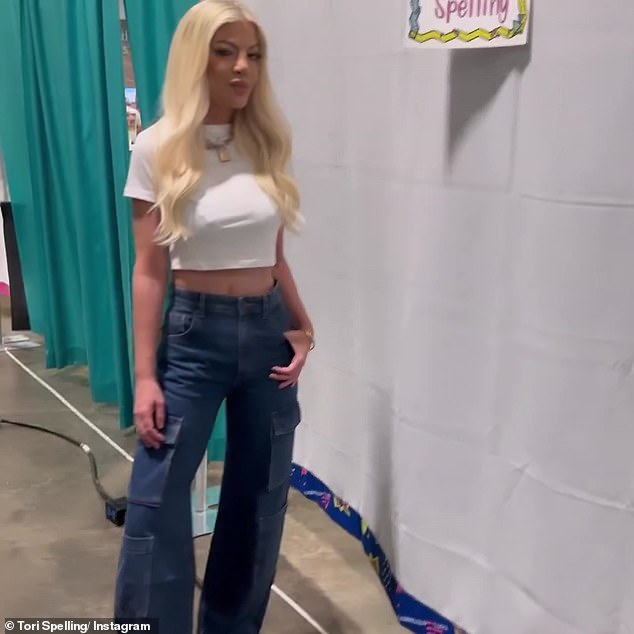 This past weekend, the 50-year-old actress attended 90s Con 2023 in Tampa, Florida and shared a video — sparking speculation among her fans about the validity of her 