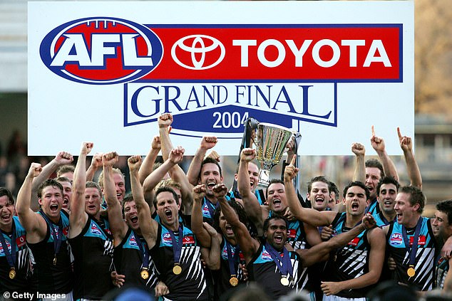 Port Adelaide won the 2004 AFL premiership, but David Koch's claims that the club were bounced from the previous three finals series in straight sets were incorrect.