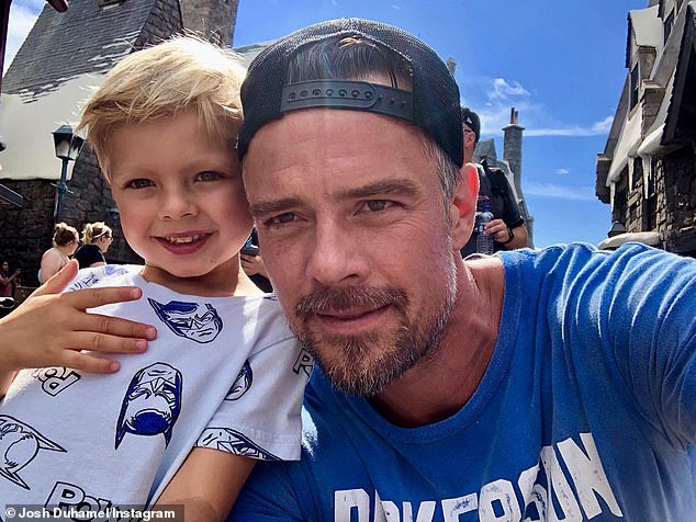 Josh and Axl: Duhamel, 50, shares Axl with his ex-wife Fergie, who he was married to from 2009 to 2019, with the actor revealing last week that Axl can't wait to be a big brother