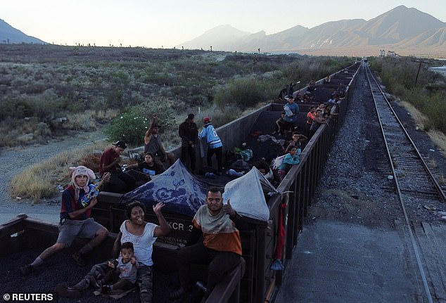 The train is a common way for Central American migrants to reach the US-Mexico border