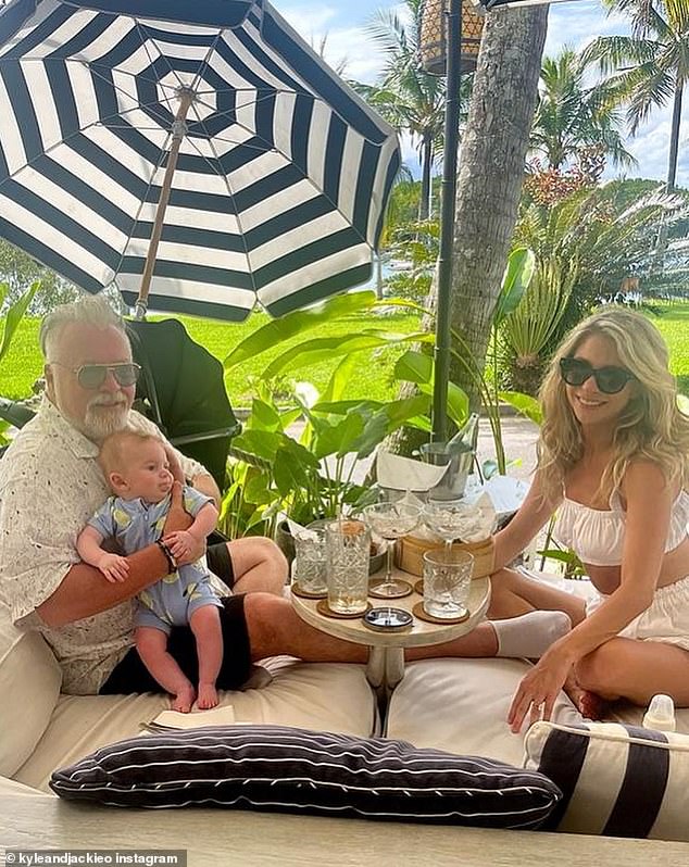 1695361464 548 Kyle Sandilands shares adorable poolside moment with son Otto during