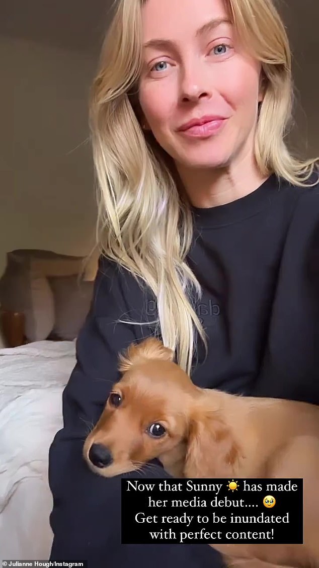 1695367977 158 Julianne Hough reveals she got a new puppy Say hello