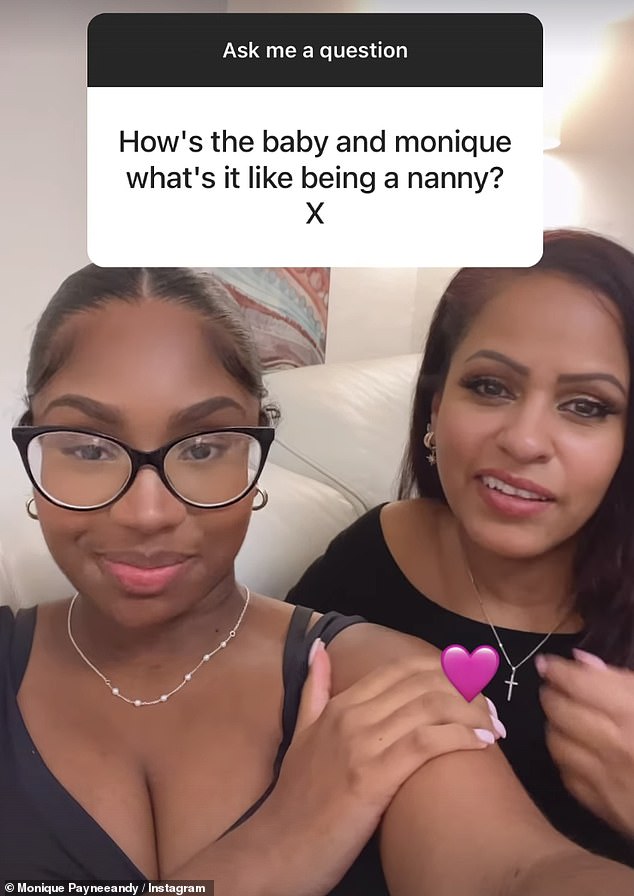 Update: During a Q&A about her story with her mother Monique, she said: 'Baby Alora is amazing, she is honestly the best baby'