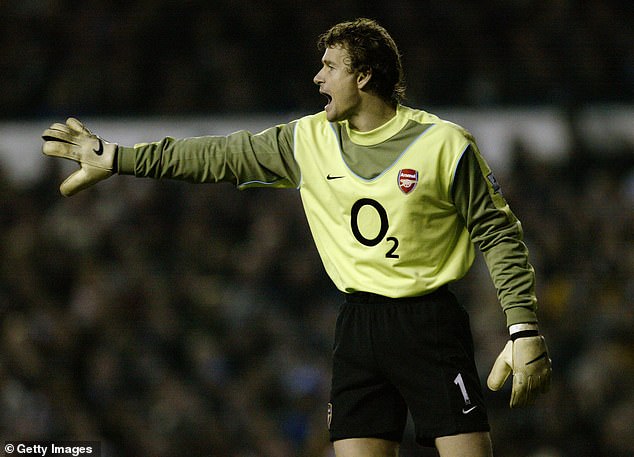 The former Arsenal goalkeeper is accused of attacking his neighbor's garage with a chainsaw and dodging parking fees by speeding under a barrier.