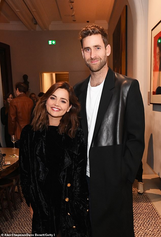 Strutting her stuff: On Thursday she looked stunning in a gorgeous black ensemble as she posed up a storm with her Wilderness co-star Oliver Jackson-Cohen