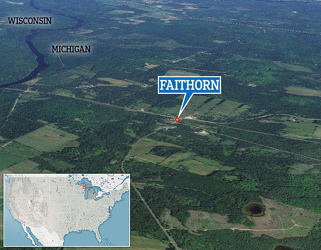 Faithorn is an unincorporated village located just east of the Wisconsin state line and approximately 60 miles southwest of Marquette, Michigan