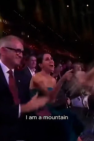 The Duchess of Sussex, 42, apparently knew the lyrics to the Eurovision star's song, which he performed after the seven-day sporting event in Germany