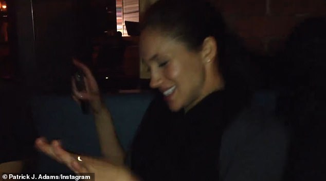 Meghan Markle has been spotted dancing to a reggae song at a bar in a never-before-seen clip shared to Instagram