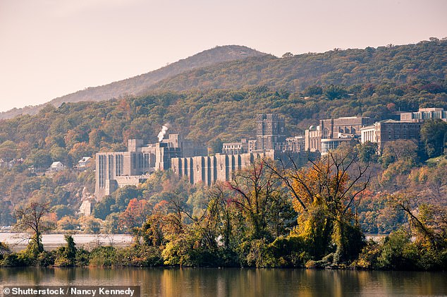 Lindsay visits West Point (above), the oldest occupied military post in the US, dating back to the Revolutionary War