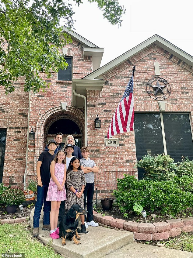 The couple moved their family to Rockwall, Texas from Camarillo, California in 2021 and haven't looked back