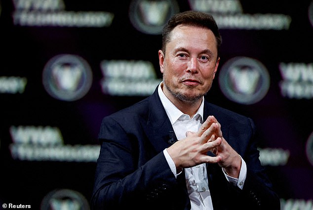 Musk gestures while attending the Viva Technology in Paris, France, June 16, 2023