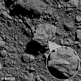 Bennu's boulders were found to contain a bright carbonate vein