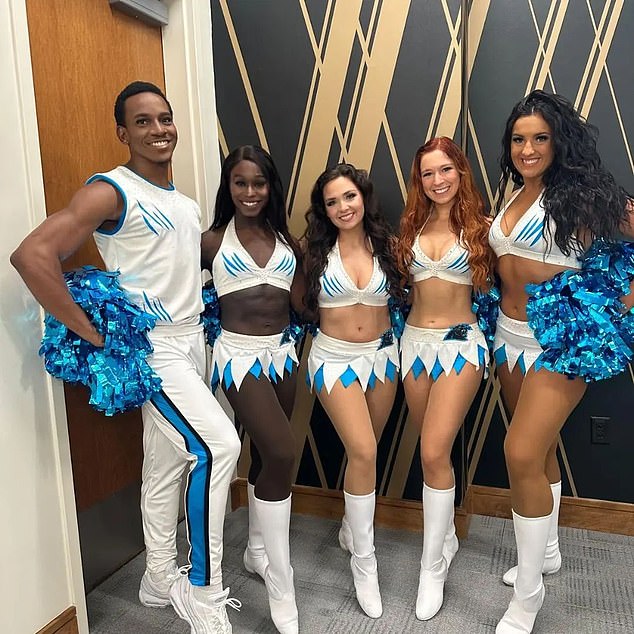 Lindsay, 31, is in her second season as an NFL cheerleader after joining the Carolina Panthers