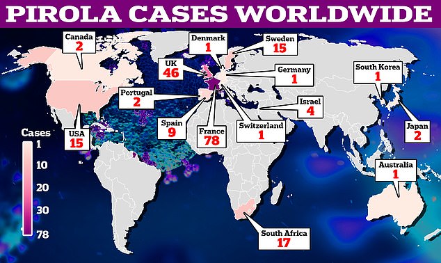 Globally, 137 cases of the new 'real deal' mutated Covid strain have been identified in 15 countries