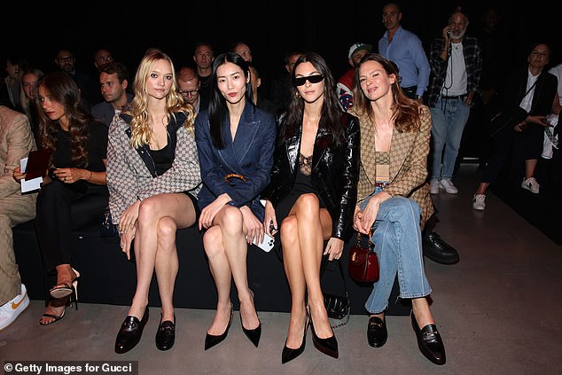 Girl Gang: Vittoria was photographed with models Gemma Ward, Liu Wen, Vittoria Ceretti and Elise Crombez