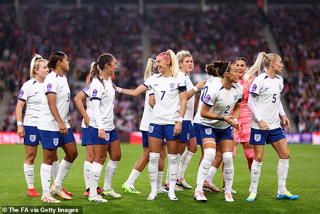 It was the first match for both teams since the World Cup final, with Luis Rubiales kissing Spain's Jenni Hermoso after the match