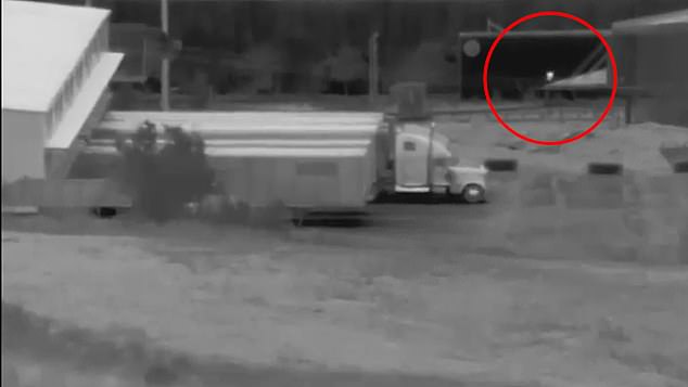 In another video, released via FOIA by US Customs and Border Protection, another apparent orb can be seen floating near a parked 16-wheeler truck