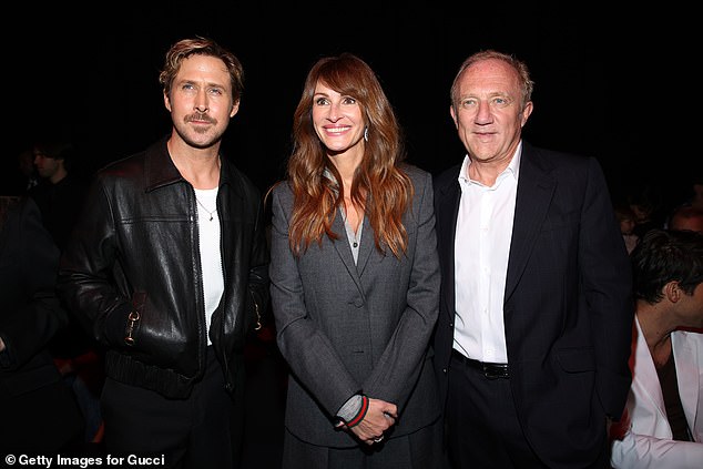 Dark clothing convention: from left to right Ryan, Julia and François-Henri