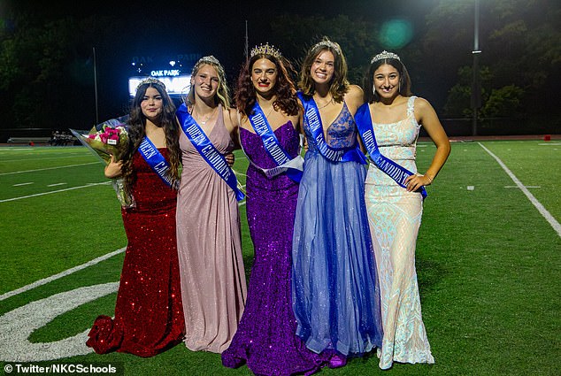 The school has come under fire after sharing photos of Young's coronation and celebrating her honor on social media