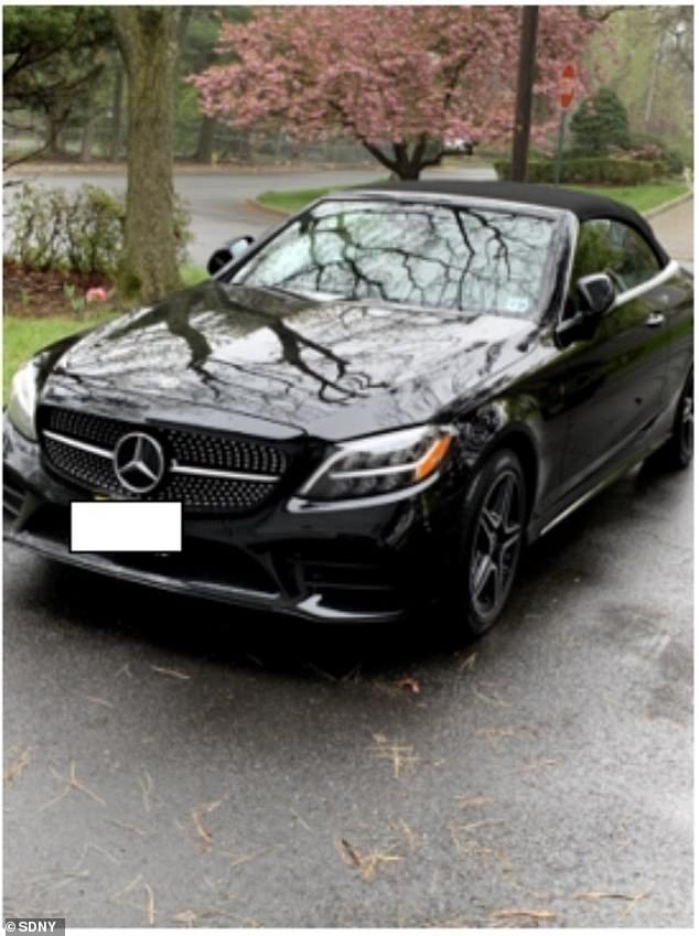 The luxury Mercedes-Benz C-300 convertible worth over $60,000