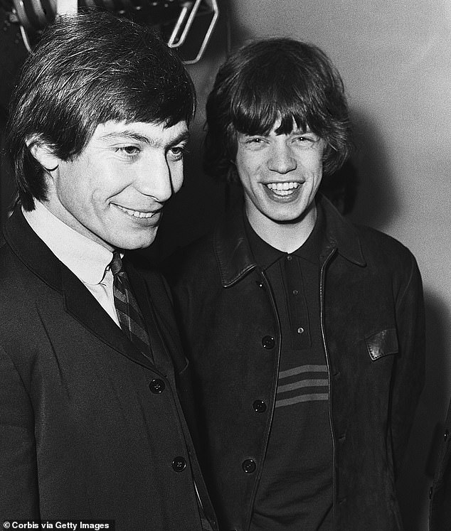 Friends: Sir Mick (right) spoke about the loss and his friendship with Charlie (left), who he first met as a teenager (pictured in 1964)