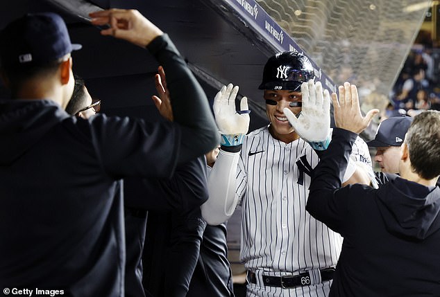 After rounding the bases, the reigning AL MVP even got a curtain call that night