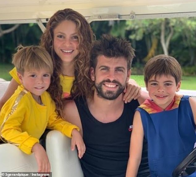 As We Were: The former couple, who split in 2022 after 11 years together, share two young sons Milán, 10, and Sasha, eight