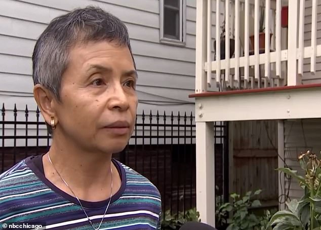 Neighbor Francisca Nivadura said: 'We are scared.  (It's) very scary.'  'I didn't hear anything, it's very quiet.  Until this morning when I said "Oh my God"'