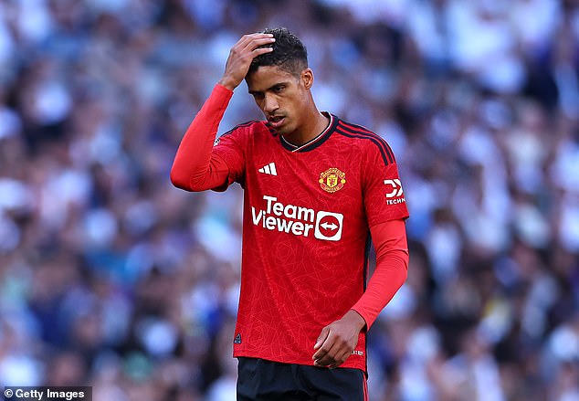 Injuries piled up at United, with Raphael Varane making a big miss in the heart of the defense