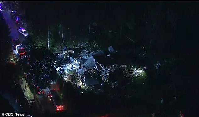 Emergency services rushed to the scene of a collapsed building on Banker Road in West Milford just after 9.30pm.