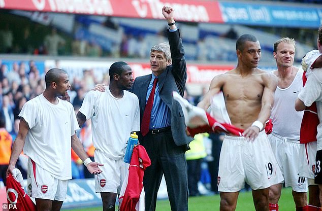 His biggest moment came when Arsenal secured the Premier League title at White Hart Lane in 2004