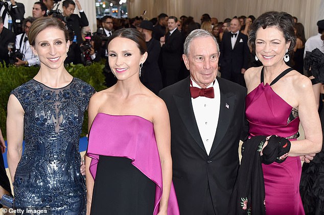 From left to right: Georgina Bloomberg, Diana Taylor, Michael Bloomberg and Emma Bloomberg at the Metropolitan Museum of Art on May 1, 2017 in New York City