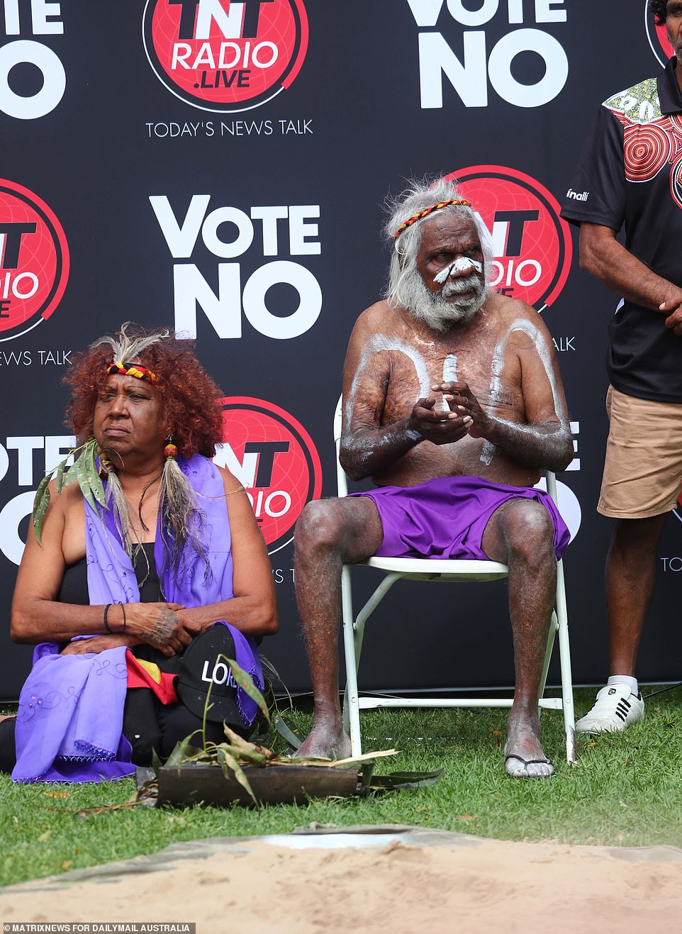 Indigenous elders held a smoking ceremony ahead of the Sydney meeting and also addressed the crowd