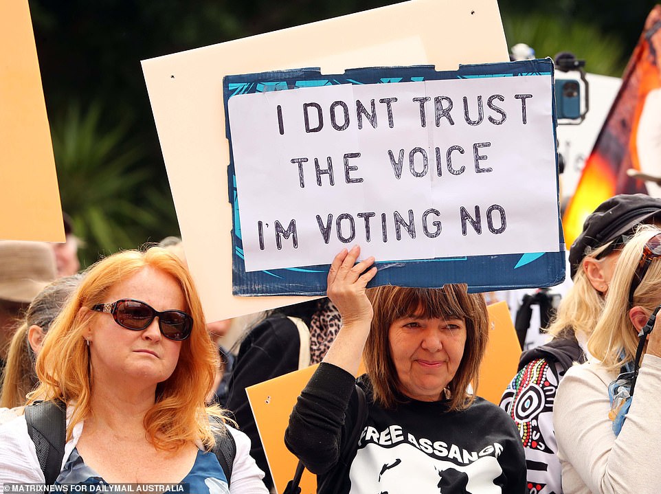 One woman said she voted no because she didn't trust the Voice