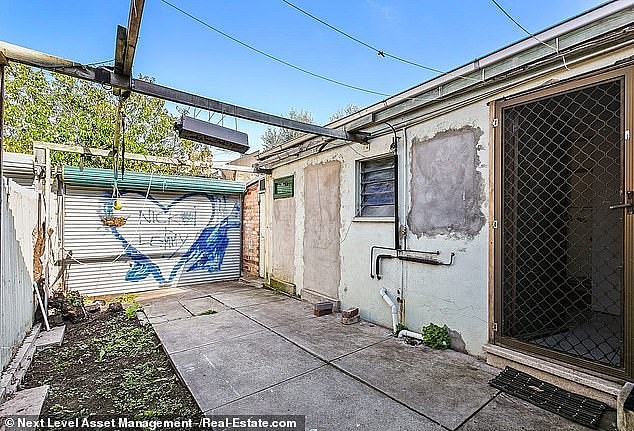 A Melbourne property he visited had several plastered walls and graffiti on the walls that had not been cleaned before the current tenants moved in