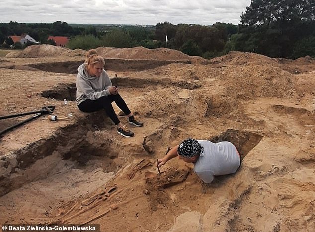 Researchers discovered the remains during archaeological work at a 17th-century cemetery in the village of Pien (photo)