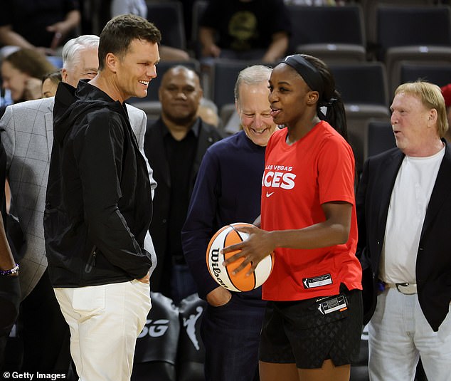 Brady recently bought a stake in the reigning WNBA champions: the Las Vegas Aces