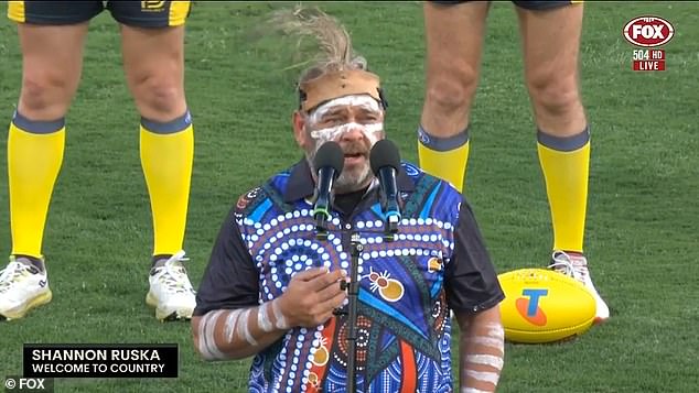 Before kickoff, prominent Indigenous cultural speaker Shannon Ruska delivered the Welcome to Country ceremony