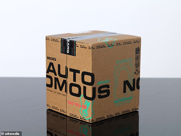 After weeks of waiting for the limited edition beer, Beck's Autonomous arrived in a beautiful box, sealed with special tape and decorated with a futuristic label