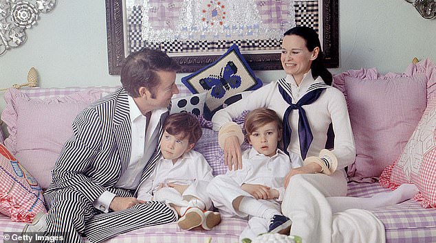 Gloria came from a long line of New York's most influential family, the Vanderbilts, and married Wyatt Cooper in 1963.  She had two sons: Carter and Anderson.