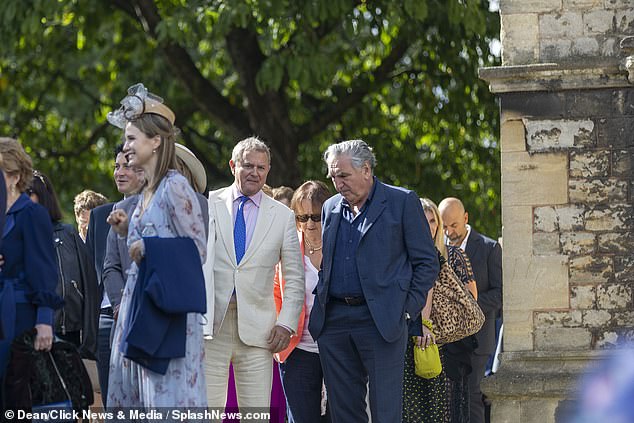 Downton Abbey stars Hugh Bonneville and Jim Carter also attended the ceremony