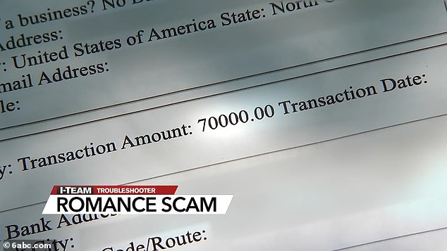 Dennis thought this seemed like the perfect deal, so she transferred $70,000 and then another $8,700 for other expenses