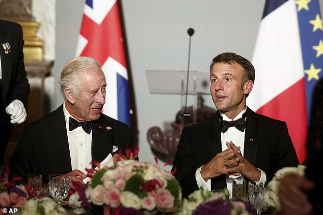 Behind the scenes: All seemed well at the Palace of Versailles during the state dinner, but aides are said to have been left frustrated when a recital by the Palace of Versailles Orchestra in the Royal Chapel was canceled